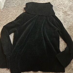 LOFT Black Women's Turtle Neck Knit Sweater